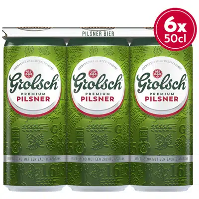 Grolsch - Premium Pilsner Can - 6 Pack